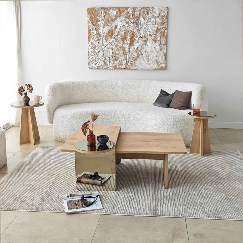 Luna 4 - Bronze, Sapphire Oak