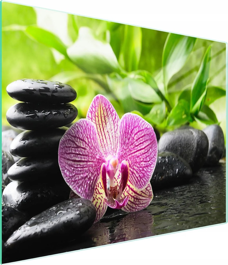 Üveg Vágódeszka 52x30 Orchidea Edzett Üveg