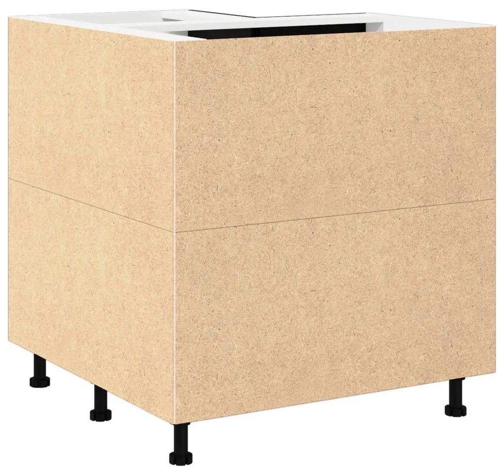 vidaXL Fekete Tölgy Sarok Alsó Szekrény - 75.5 x 75.5 x 81.5 cm, MDF-ből készült