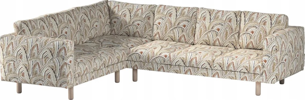 Norsborg 5 személyes sarokkanapé huzat Ikea narancssárga