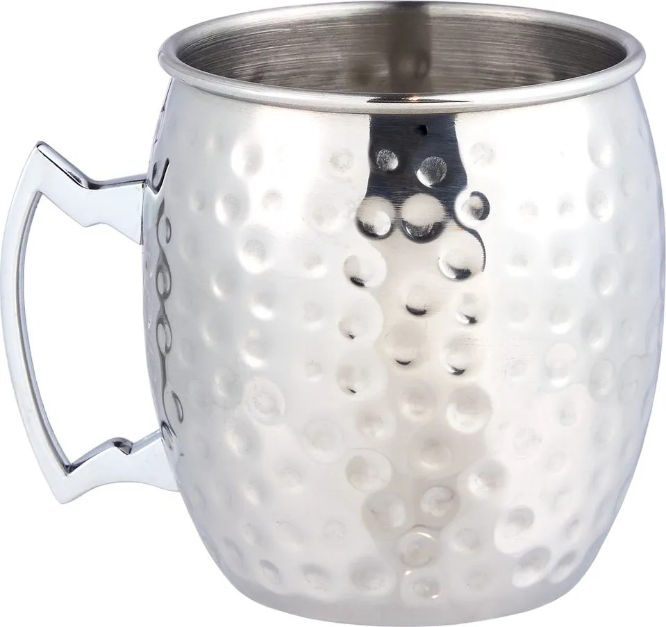 MOSCOW MULE koktél-bögre kalapált 470ml, ezüst
