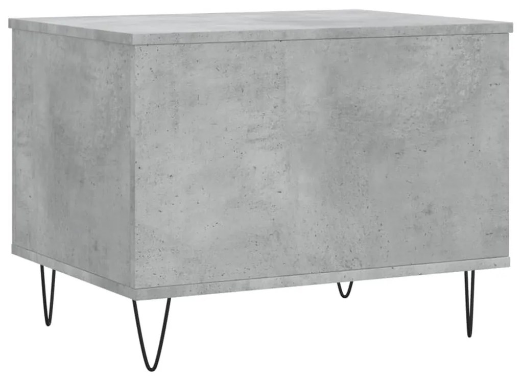 Betonszürke szerelt fa dohányzóasztal 60 x 44,5 x 45 cm