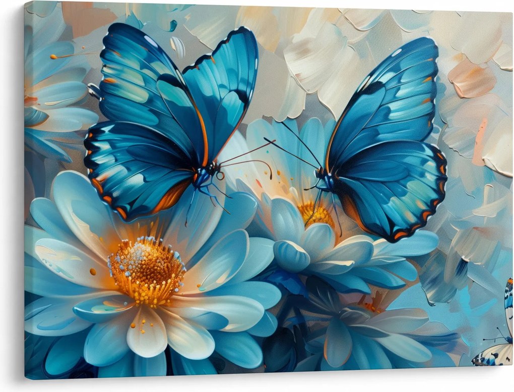 Kép - Kék pillangók (70x50 cm)