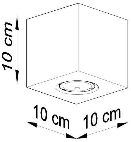 Sollux SL.0489 - Spotlámpa QUAD 1xGU10/10W/230V beton