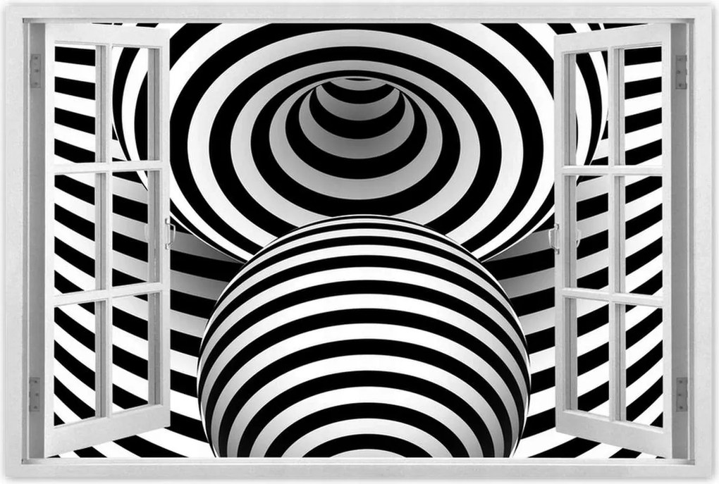 Poszterek 60x40 Absztrakt fekete-fehér