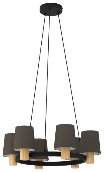 Eglo 43781 - Csillár zsinóron EDALE 6xE27/40W/230V