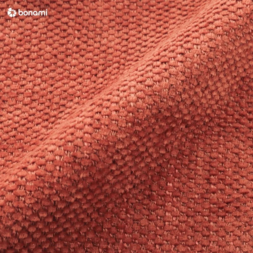 Téglavörös kinyitható-tárolóhelyes kanapé 251 cm Fuji – Bobochic Paris