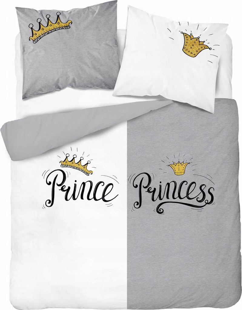 Pamut Ágyneműhuzat Garnitúra 160x200 Prince Princess 4110A