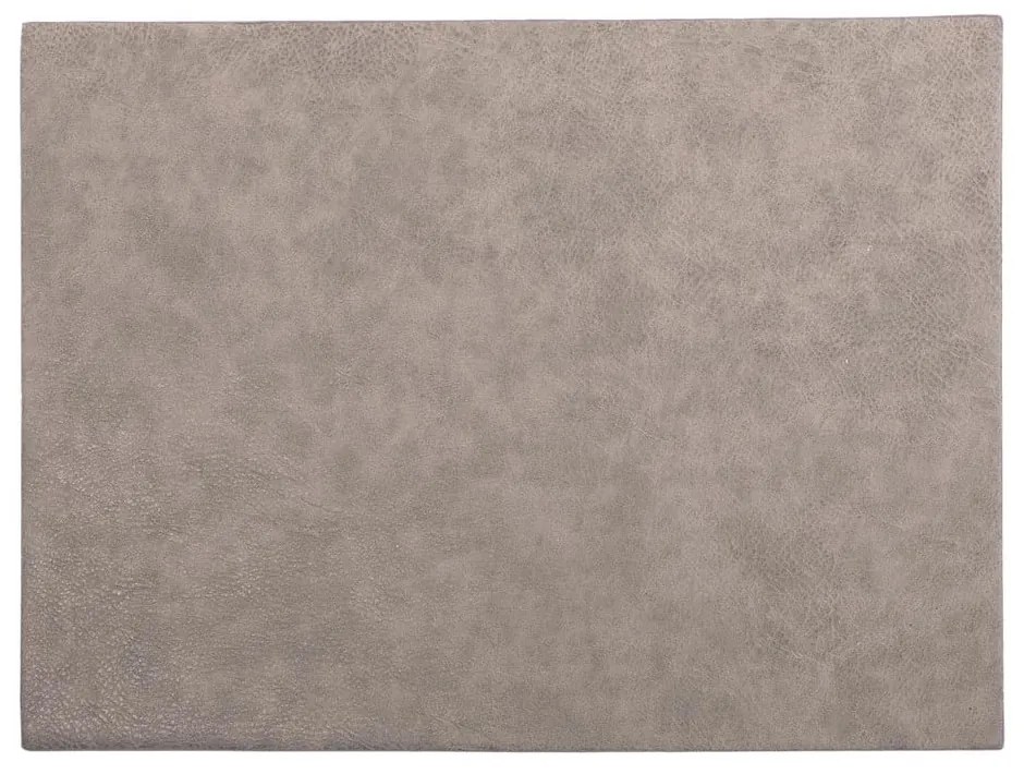 Troja Rectangle szürke műbőr tányéralátét, 33 x 45 cm - ZicZac