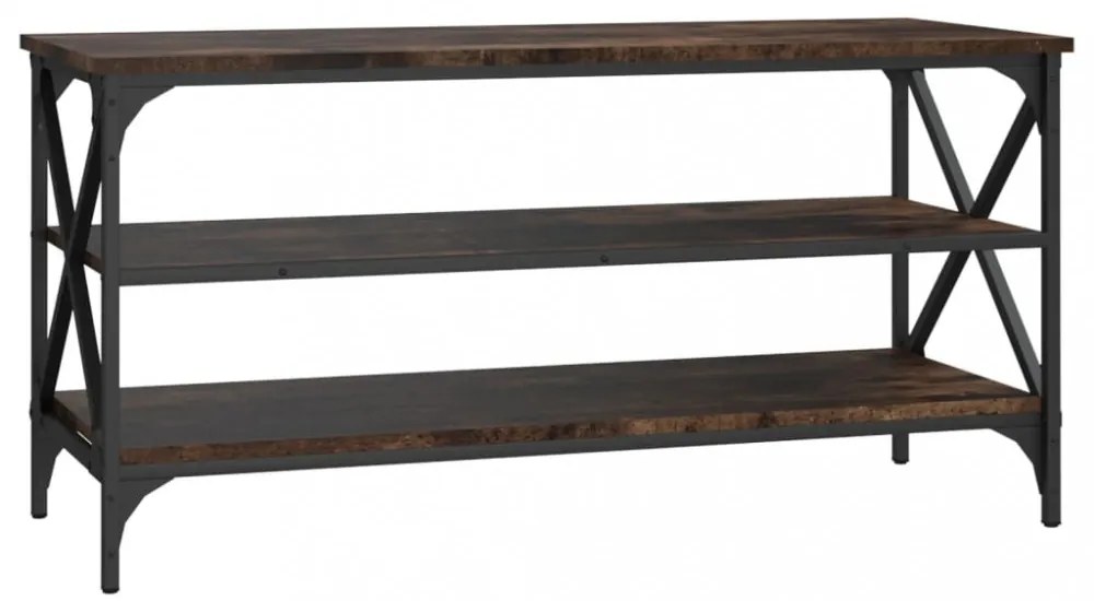füstös tölgy színű szerelt fa TV-szekrény 100x40x50 cm
