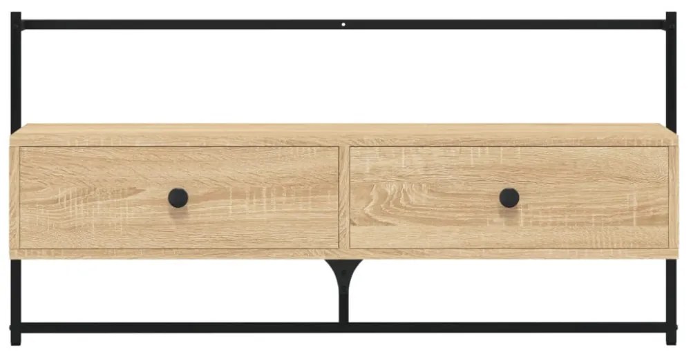 sonoma tölgy szerelt fa fali TV szekrény 100,5 x 30 x 51 cm