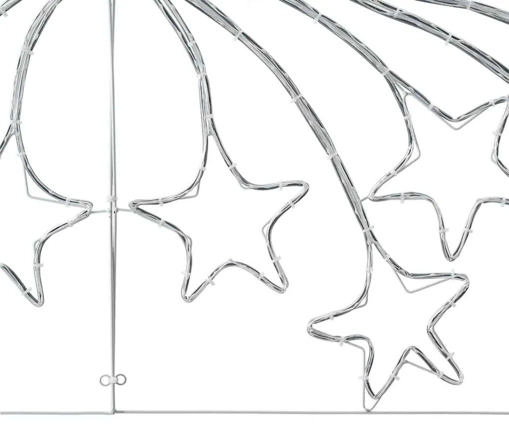 Karácsonyi Csillag 432 LED-del Sokszínű 180 x 57 cm PVC