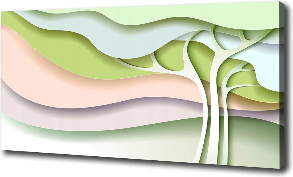 Vászonkép Absztrakt fa 100x70 cm