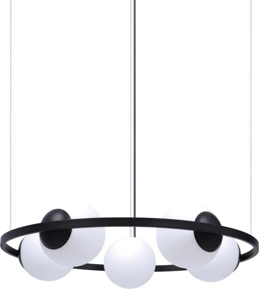 ZUMA LINE 5011 ORBIT Modern Függesztett Lámpa Fehér, Fekete E27 IP20