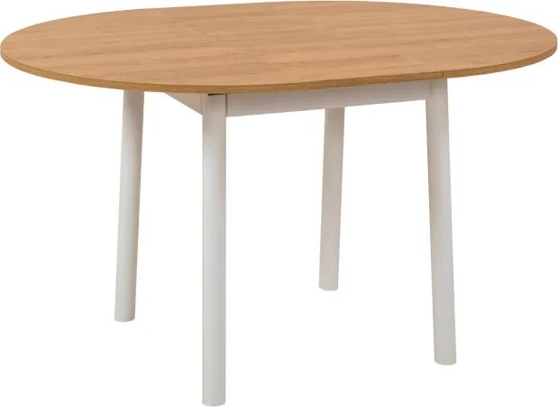 Oliver étkezőasztal, tölgy-fehér, 100 cm