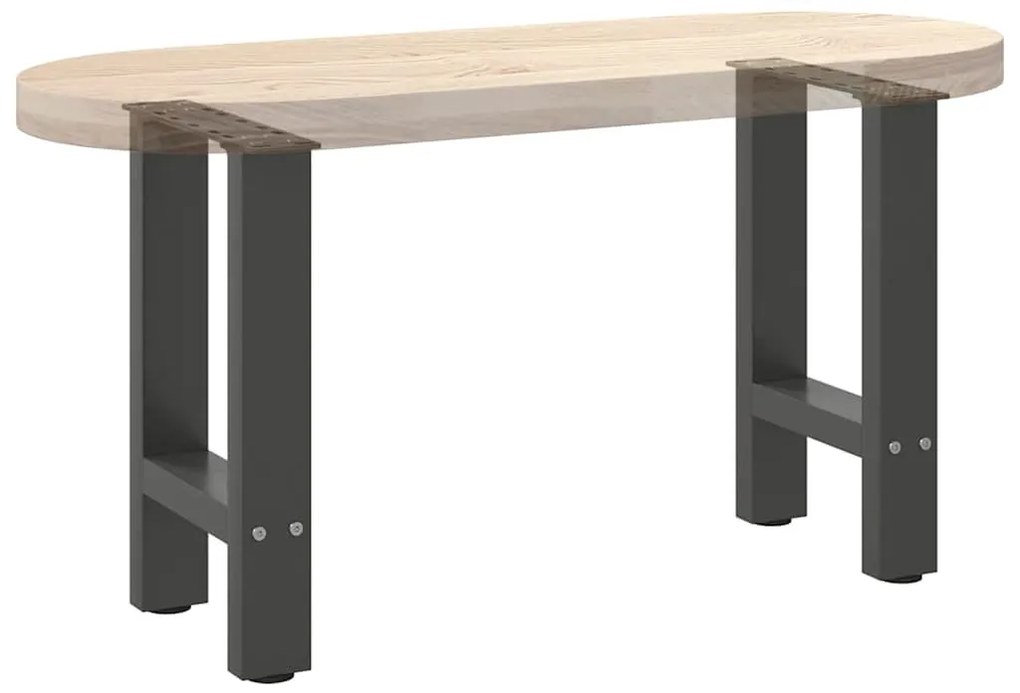 2 db antracitszürke acél dohányzóasztal láb 28 x (42-43) cm