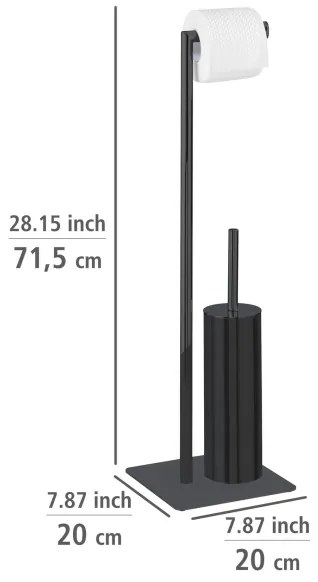 WENKO 71556800 - RECCO WC-szett, 20x71,5 cm, fekete