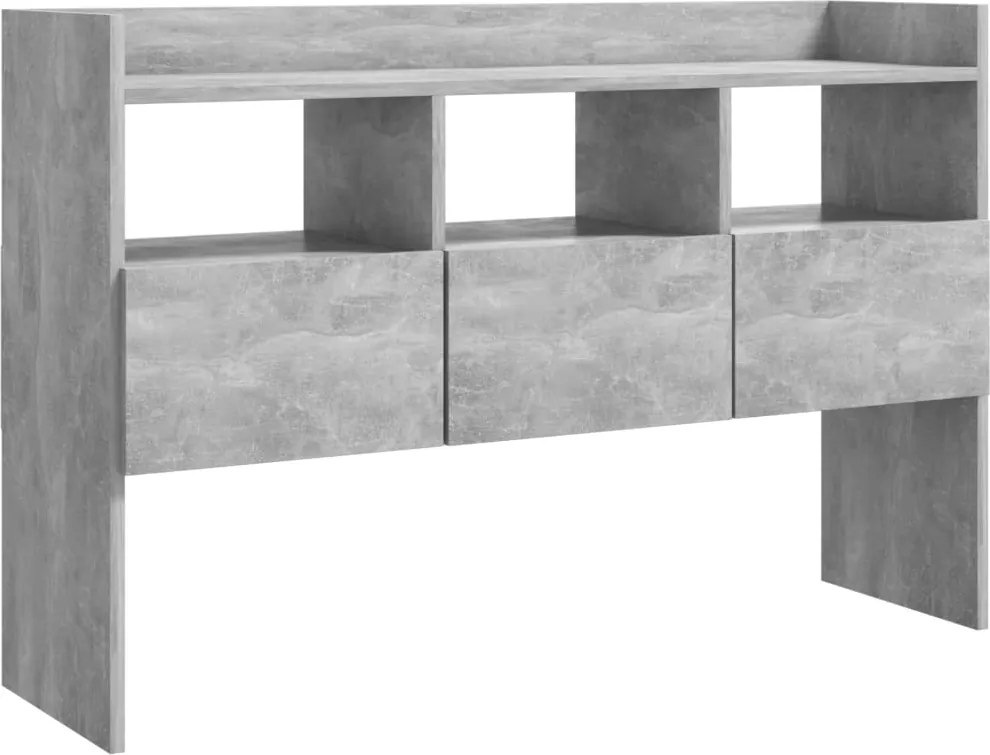 vidaXL betonszürke szerelt fa tálalószekrény 105 x 30 x 70 cm
