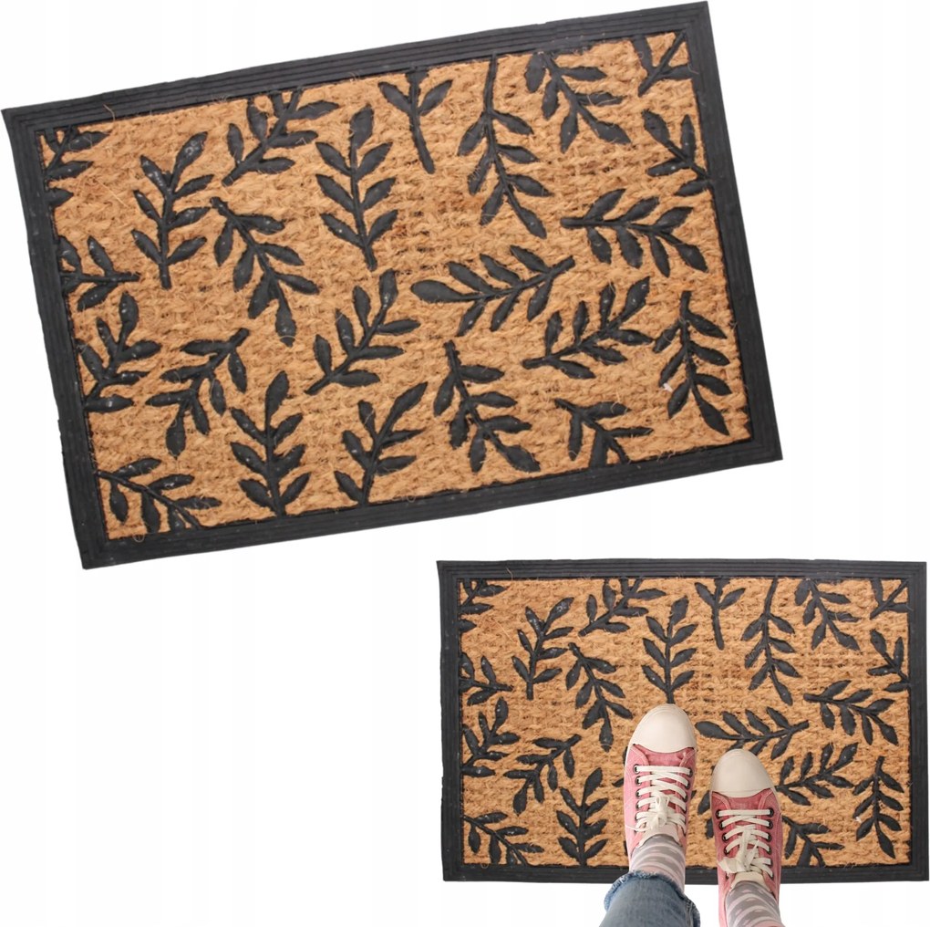 Lábtörlő Ajtó Alá 40x60 kókusz+külső gumi mix minták