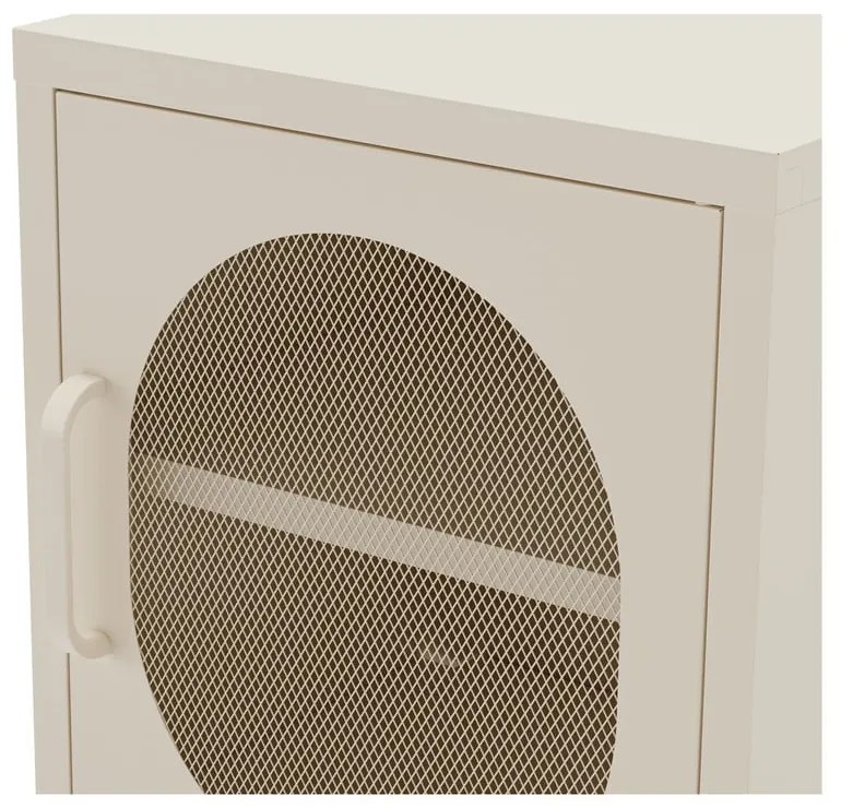 Krémszínű fém éjjeliszekrény Diora – Marckeric