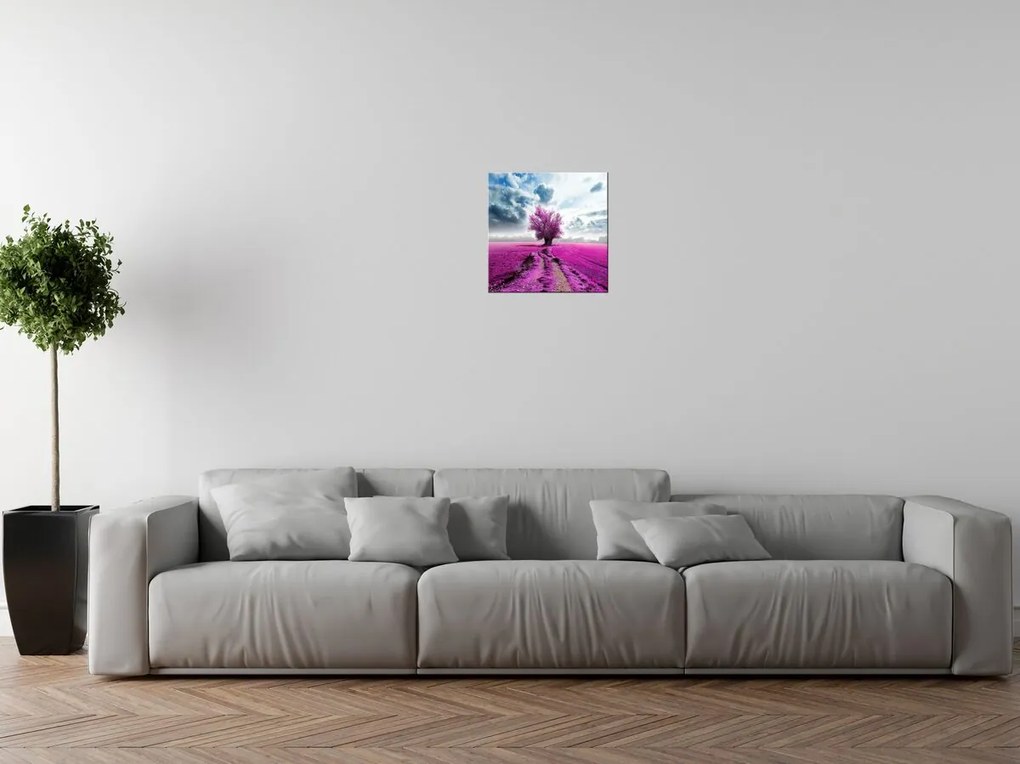Gario Vászonkép Fa a lila mezon Méret: 40 x 100 cm