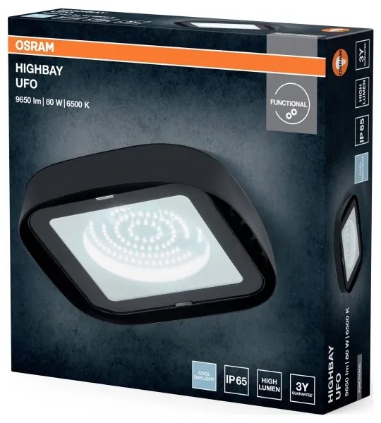 Osram - HIGHBAY mennyezeti ipari LED lámpatest/80W/230V 6500K 23x23 cm IP65