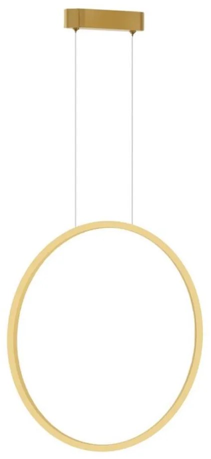 LED csillár SATURNO LED/28W/230V, 50 cm, IP44, arany