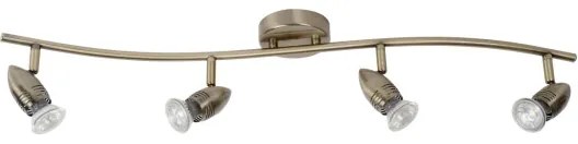 Lucide 13955/20/03 - LED spotlámpa CARO-LED 4xGU10/5W/230V bronz