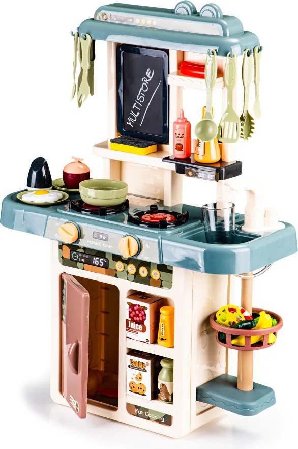 Gyerek játékkonyha hang- és fényhatásokkal, 46 részes készlet
