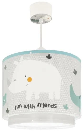 Dalber 60622 - Gyerek csillár RHICO AND CROCO 1xE27/15W/230V