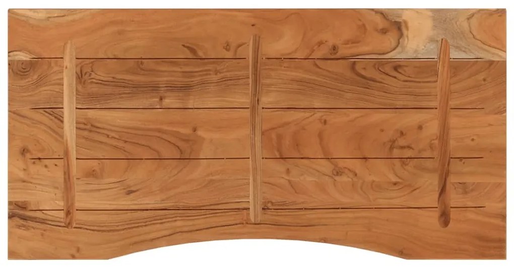 tömör akácfa téglalap alakú asztallap 120 x 60 x 2,5 cm