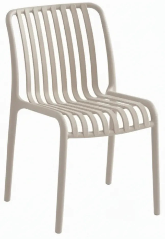 Műanyag szék TREGO, bézs