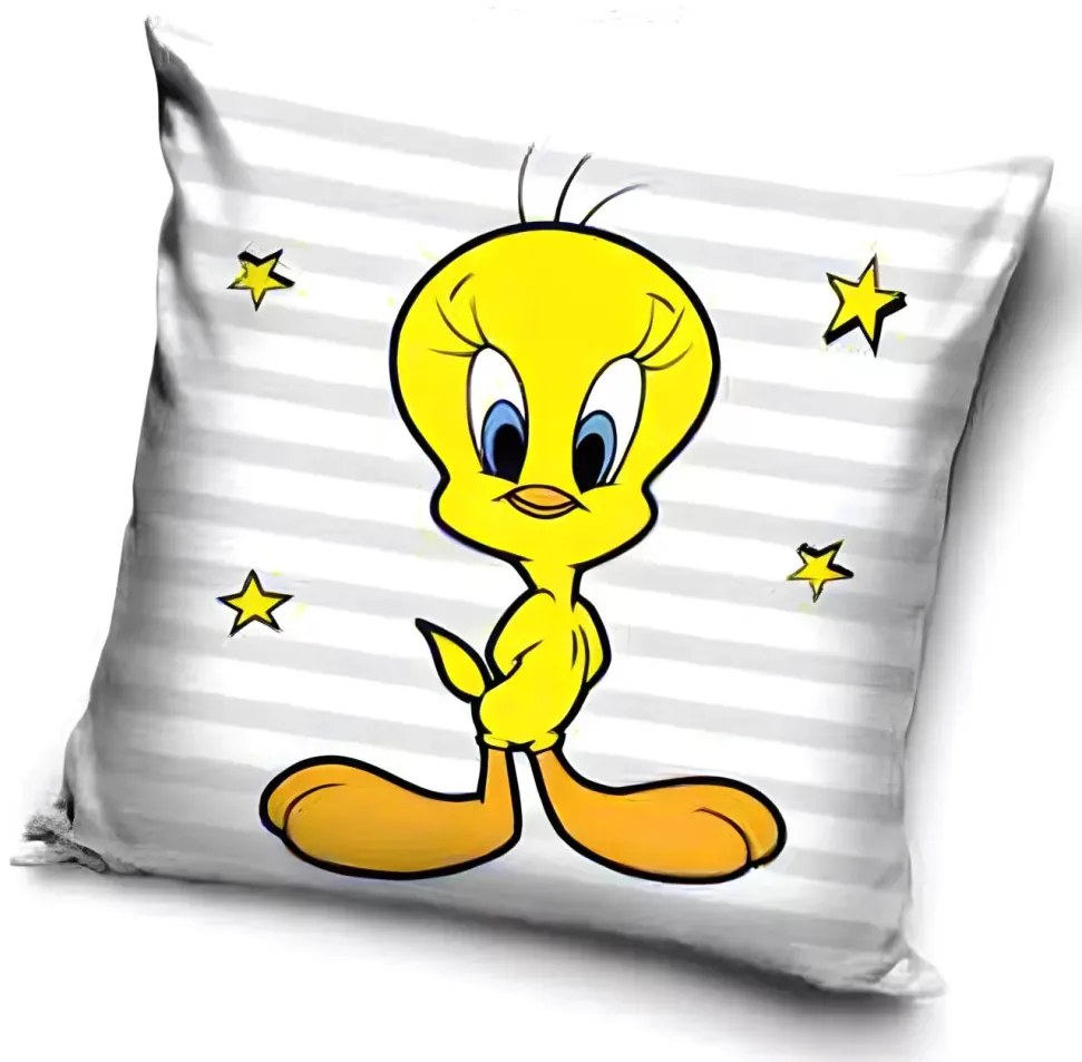 Bolondos Dallamok Tweety párnahuzat 40x40 cm Velúr
