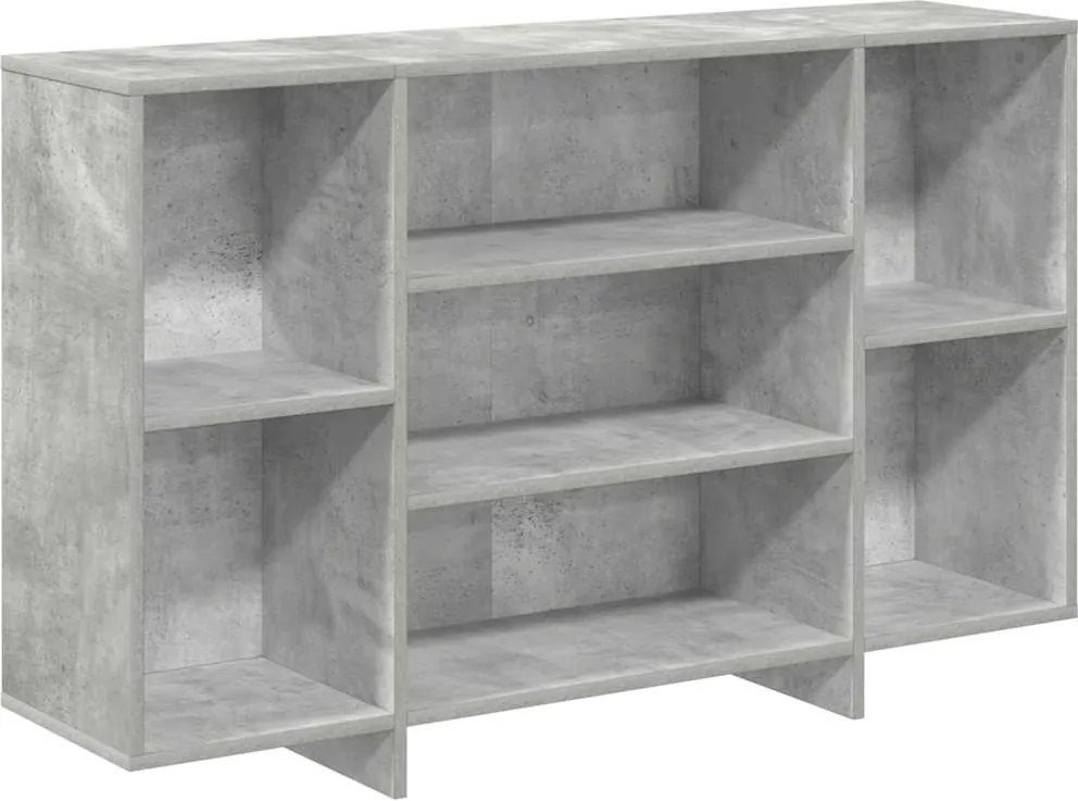vidaXL betonszürke szerelt fa tálalószekrény 120x30x75 cm