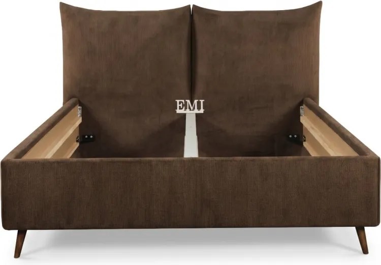 ALORA kárpitozott ágy + lécváz + EMI matrac