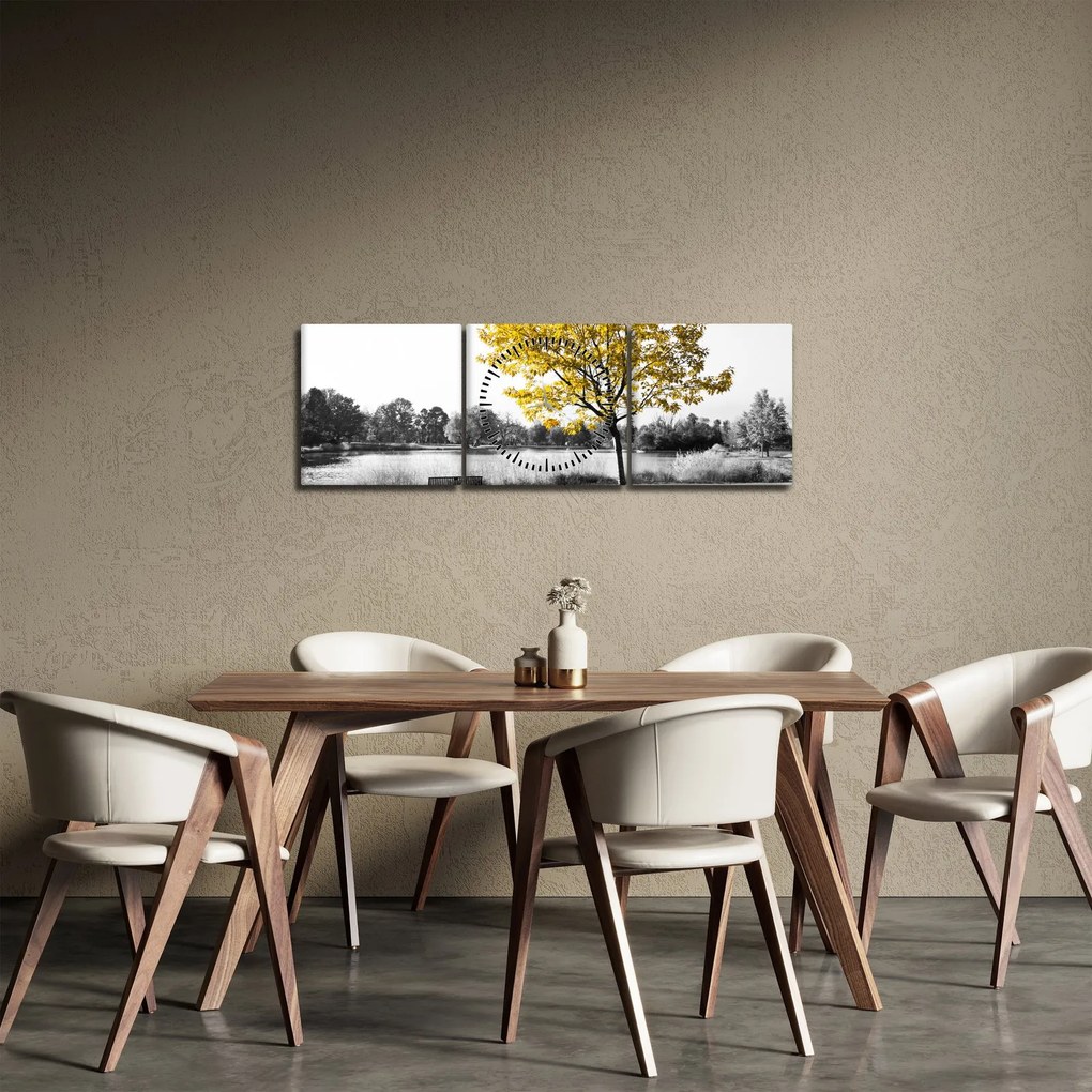 Kép - Pihenés a parkban (órával) (90x30 cm)