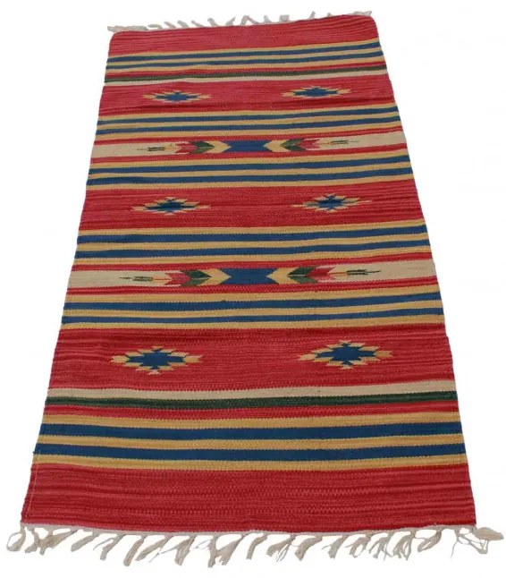 Indiai Kilim szőnyeg 70x140 modern kelim szőnyeg pamutból