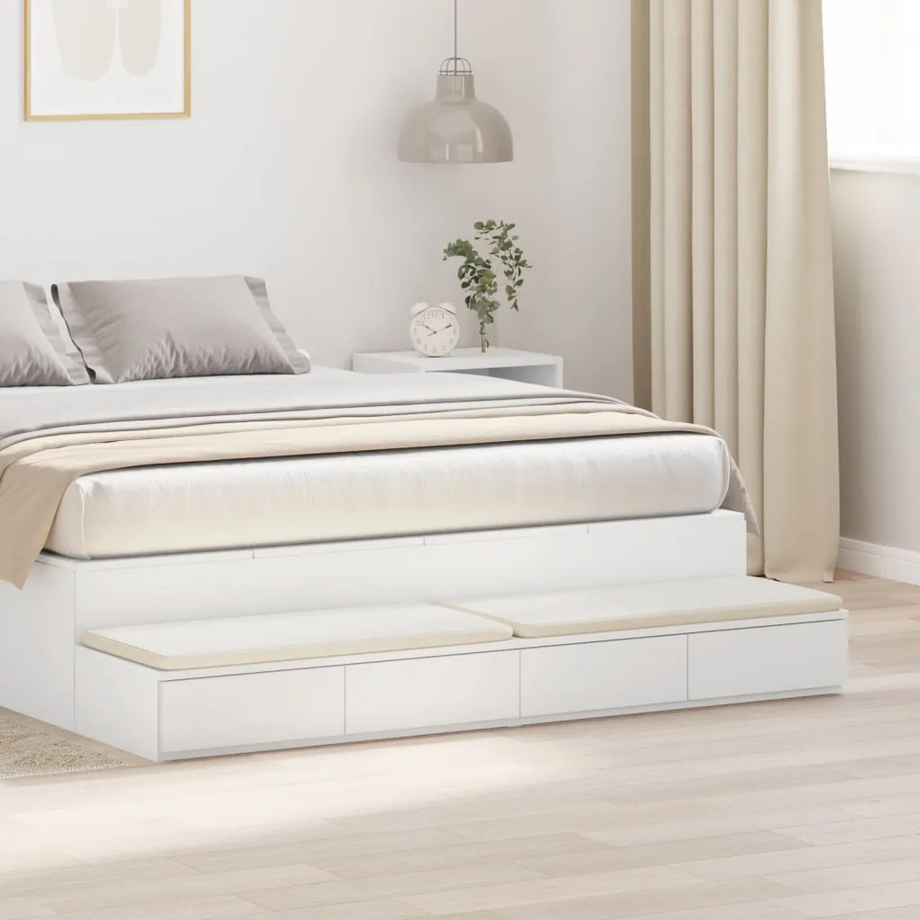 Éjjeli Asztalok Fehér MDF 140 x 36.5 x 16.5 cm Éjjeli Asztal