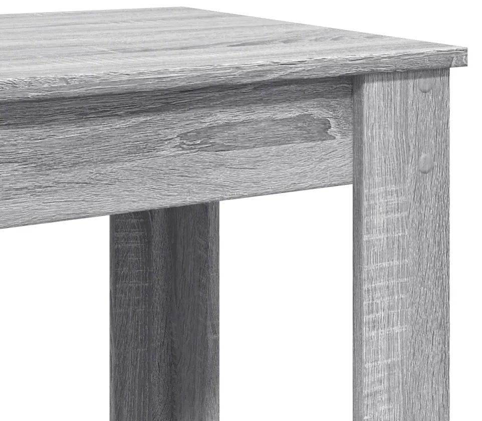 szürke sonoma színű szerelt fa bárasztal 102 x 50 x 103,5 cm