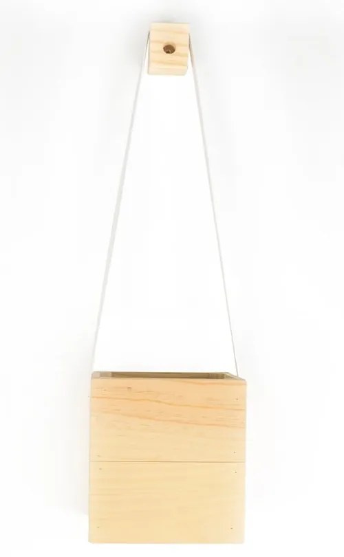 Colgantes fehér fenyőfa kaspó, ⌀ 17 x 62 cm - Surdic