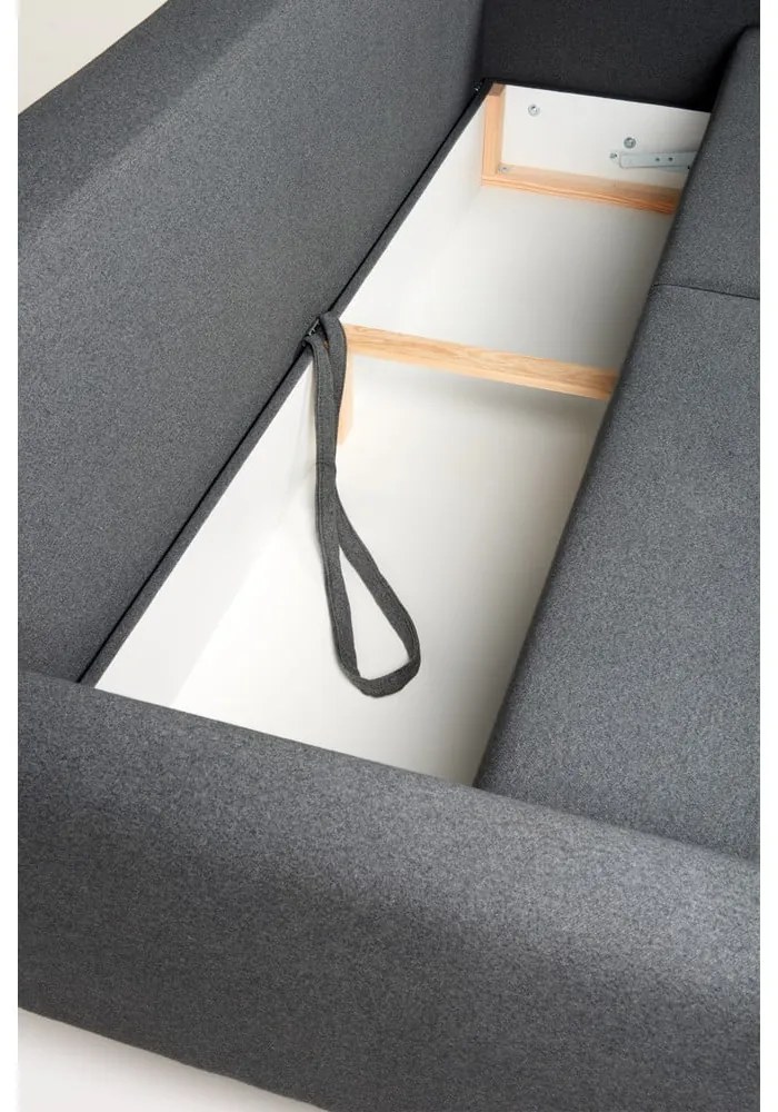 Sötétszürke kinyitható kanapé Pop - Bonami Selection