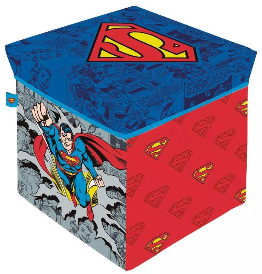 Superman Comic játéktároló 30×30×30 cm