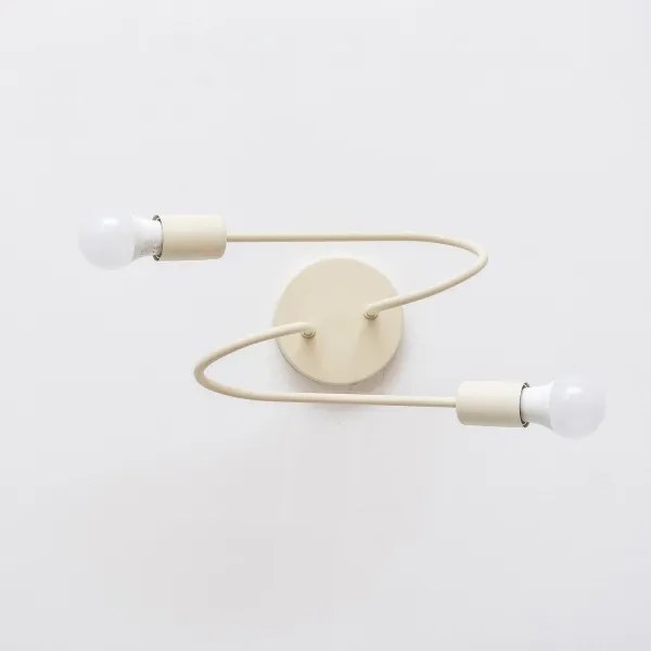 Felületre szerelhető csillár OXFORD 2xE27/15W/230V krémszínű