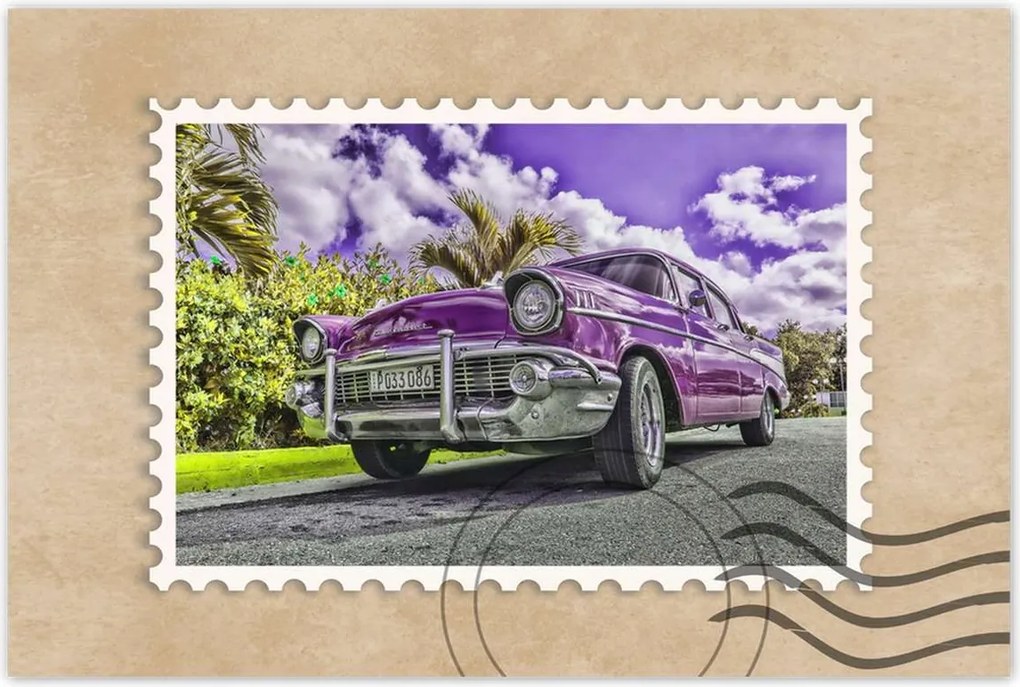 Poszter 60x40 Lila Chevrolet