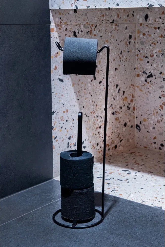AWD Fekete drót toalett papír állvány