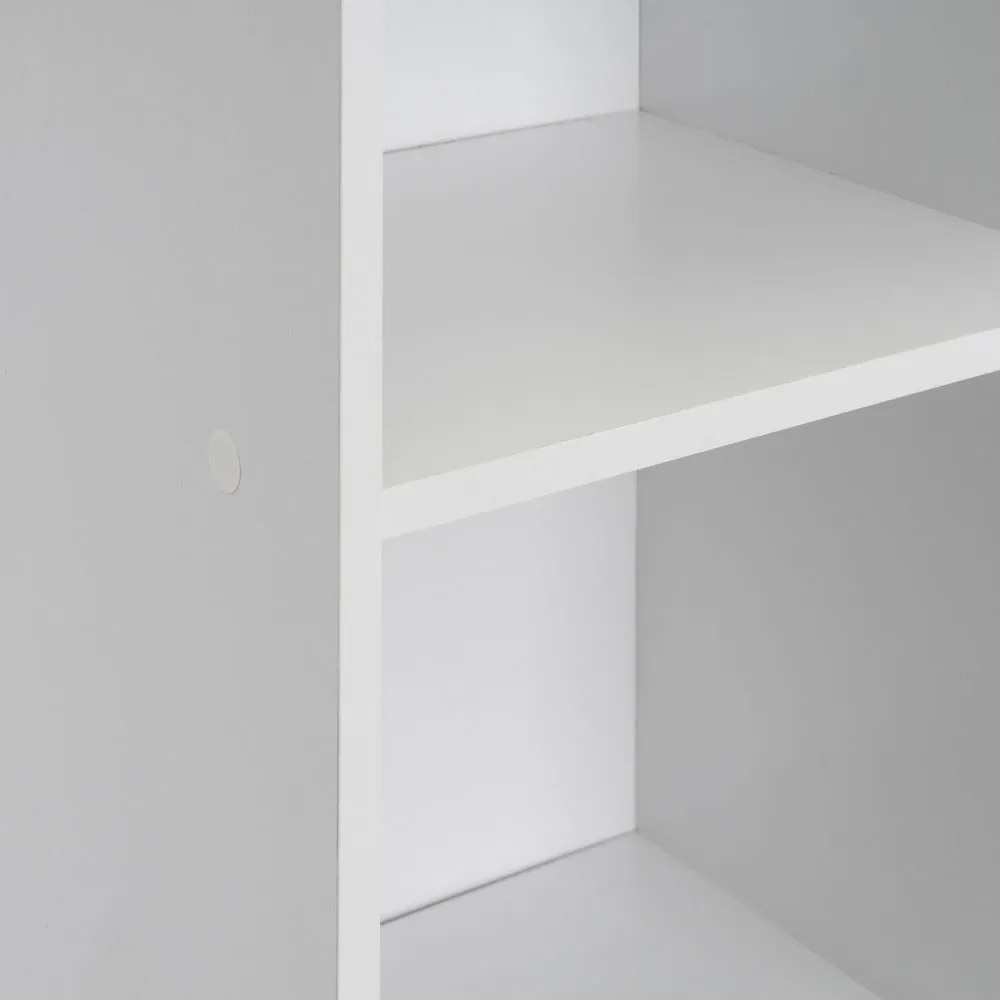Fehér könyvespolc 30x106x24 cm Cube – Casa Selección
