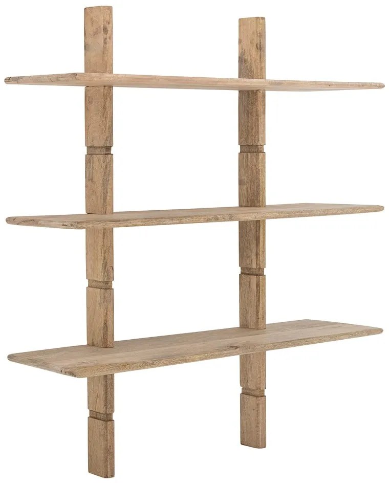 Natúr színű mangófa fali könyvespolc 96x110,5 cm Millian – Bloomingville