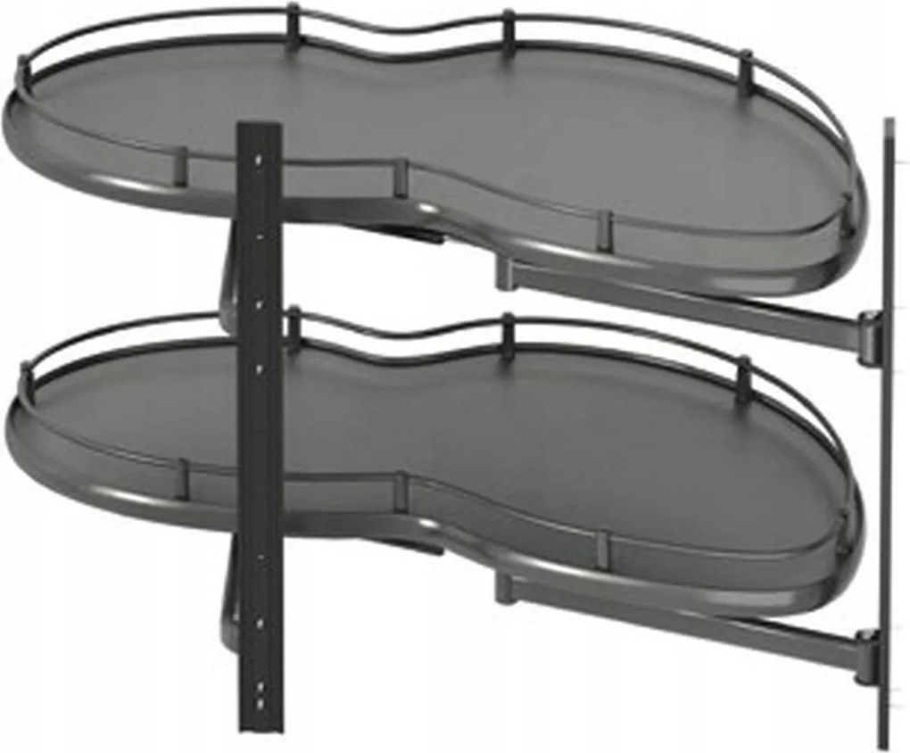 Sarokpolc "vese" 600 Jobbos Antracit S-3124-A Starax