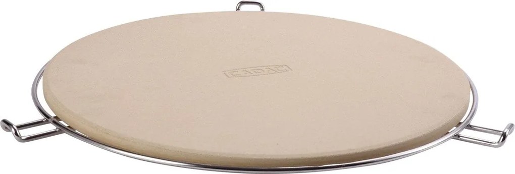 Pizzakő Fogantyúkkal 36CM-ES Faszenes Gázsütő