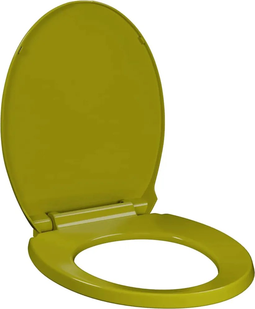 vidaXL zöld ovális WC-ülőke lassan csukódó fedéllel